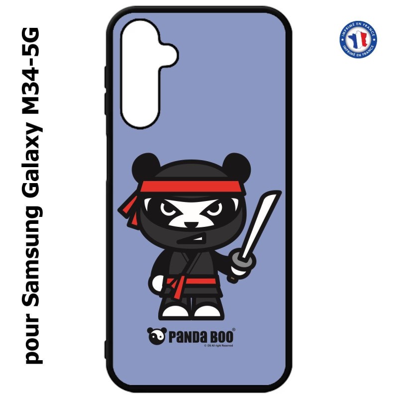 Coque pour Samsung Galaxy M34 5G PANDA BOO© Ninja Boo noir - coque humour