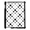 Coque pour IPAD 5 motif géométrique pattern noir et blanc - ronds noirs sur fond blanc