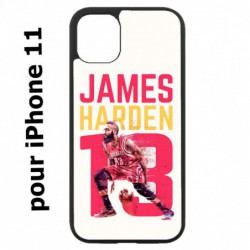 Coque noire pour Iphone 11 star Basket James Harden 13 Rockets de Houston