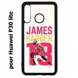 Coque noire pour Huawei P30 Lite star Basket James Harden 13 Rockets de Houston