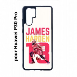 Coque noire pour Huawei P30 Pro star Basket James Harden 13 Rockets de Houston