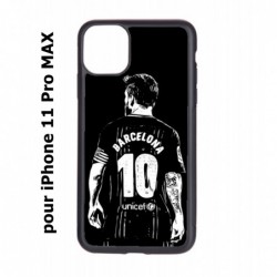 Coque noire pour Iphone 11 PRO MAX Lionel Messi FC Barcelone Foot