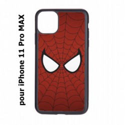Coque noire pour Iphone 11 PRO MAX les yeux de Spiderman - Spiderman Eyes - toile Spiderman