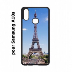 Coque noire pour Samsung Galaxy A10s Tour Eiffel Paris France