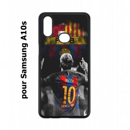 Samsung S6 Edge coque-personnalisable Coque pour Samsung S6 Edge Lionel Messi FC Barcelone Foot Caoutchouc ou Plastique Semi-Rigide Contour Noir 