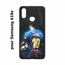 Coque noire pour Samsung Galaxy A10s Lionel Messi FC Barcelone Foot