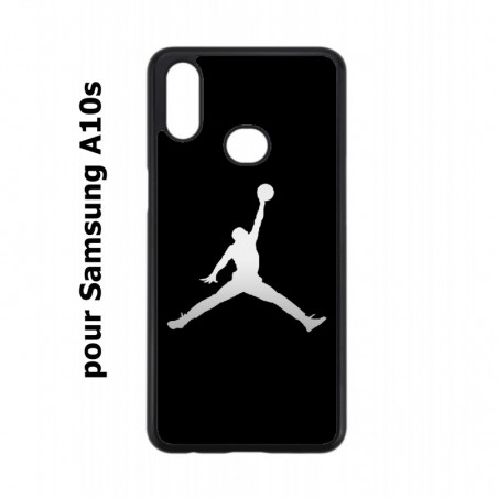 Coque noire pour Samsung Galaxy A10s Michael Jordan Fond Noir Chicago Bulls