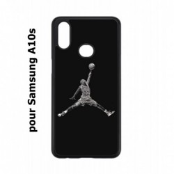 Coque noire pour Samsung Galaxy A10s Michael Jordan 23 shoot Chicago Bulls Basket