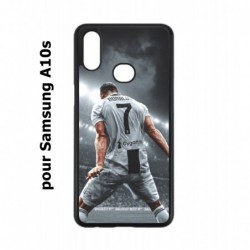 Coque noire pour Samsung Galaxy A10s Cristiano Ronaldo Juventus Turin Football stade