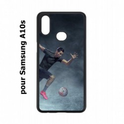 Coque noire pour Samsung Galaxy A10s Cristiano Ronaldo Juventus Turin Football course ballon