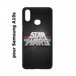 Coque noire pour Samsung Galaxy A10s logo Stars Wars fond gris - légende Star Wars