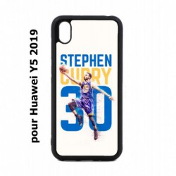 Coque noire pour Huawei Y5 2019 Stephen Curry Basket NBA Golden State