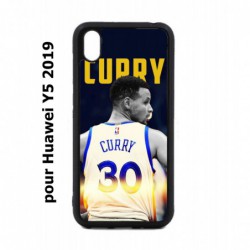 Coque noire pour Huawei Y5 2019 Stephen Curry Golden State Warriors Basket 30