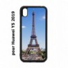 Coque noire pour Huawei Y5 2019 Tour Eiffel Paris France