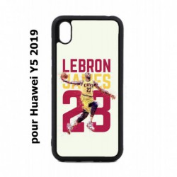 Coque noire pour Huawei Y5 2019 star Basket Lebron James Cavaliers de Cleveland 23