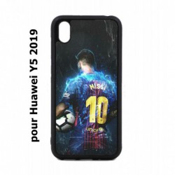 Coque noire pour Huawei Y5 2019 Lionel Messi FC Barcelone Foot