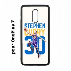 Coque noire pour OnePlus 7 Stephen Curry Basket NBA Golden State