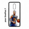 Coque noire pour OnePlus 7 Stephen Curry Golden State Warriors dribble Basket