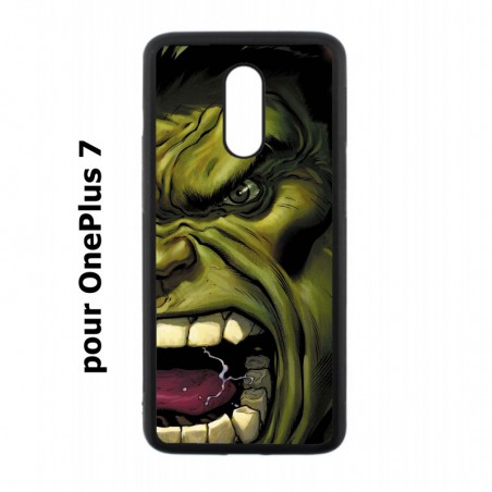Coque noire pour OnePlus 7 Monstre Vert Hulk Hurlant