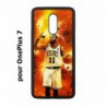 Coque noire pour OnePlus 7 star Basket Kyrie Irving 11 Nets de Brooklyn