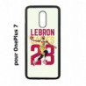Coque noire pour OnePlus 7 star Basket Lebron James Cavaliers de Cleveland 23