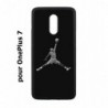 Coque noire pour OnePlus 7 Michael Jordan 23 shoot Chicago Bulls Basket