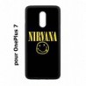 Coque noire pour OnePlus 7 Nirvana Musique