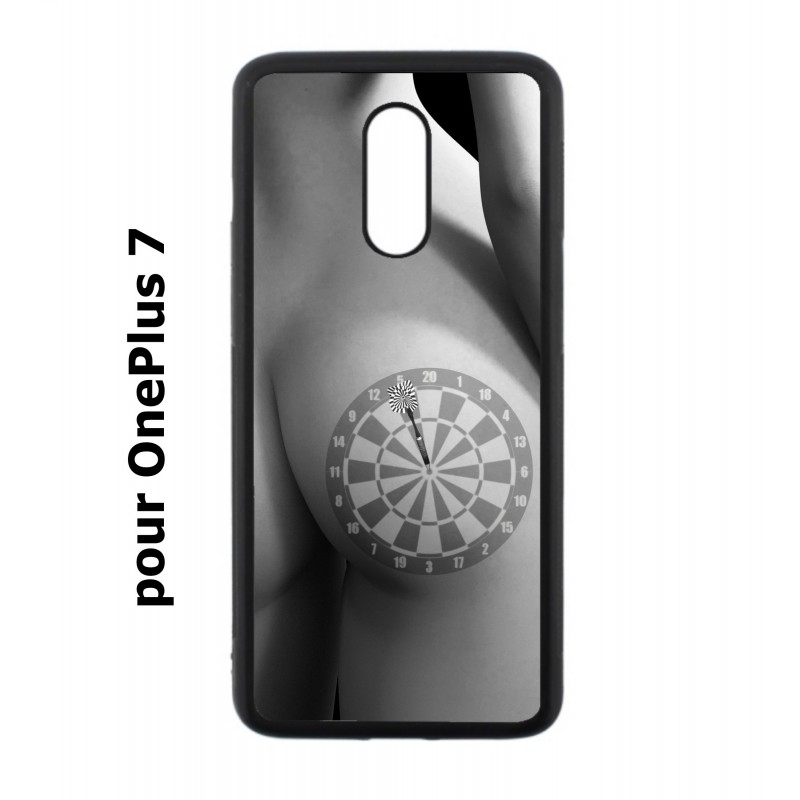 Coque noire pour OnePlus 7 coque sexy Cible Fléchettes - coque érotique