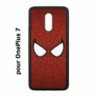 Coque noire pour OnePlus 7 les yeux de Spiderman - Spiderman Eyes - toile Spiderman