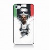 Coque noire pour IPHONE 5/5S et IPHONE SE.2016 Ronaldo CR7 Juventus Foot