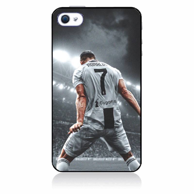Coque noire pour IPHONE 5/5S et IPHONE SE.2016 Cristiano Ronaldo Juventus Turin Football stade