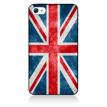 Coque noire pour IPHONE 5/5S et IPHONE SE.2016 Drapeau Royaume uni - United Kingdom Flag