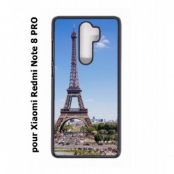 Coque noire pour Xiaomi Redmi Note 8 PRO Tour Eiffel Paris France