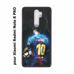 Coque noire pour Xiaomi Redmi Note 8 PRO Lionel Messi FC Barcelone Foot