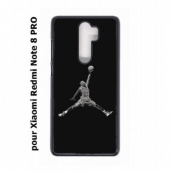 Coque noire pour Xiaomi Redmi Note 8 PRO Michael Jordan 23 shoot Chicago Bulls Basket