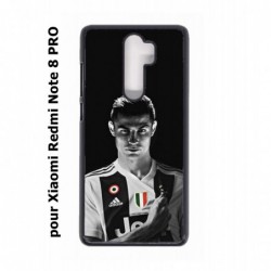 Coque noire pour Xiaomi Redmi Note 8 PRO Cristiano Ronaldo Juventus