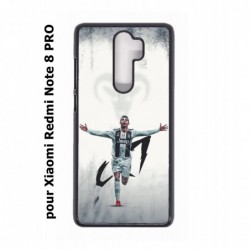 Coque noire pour Xiaomi Redmi Note 8 PRO Cristiano Ronaldo Juventus Turin Football CR7
