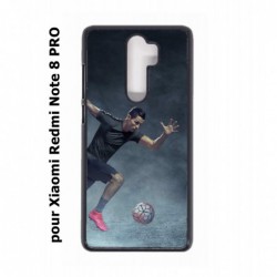 Coque noire pour Xiaomi Redmi Note 8 PRO Cristiano Ronaldo Juventus Turin Football course ballon