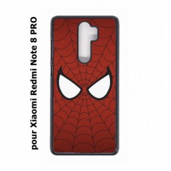 Coque noire pour Xiaomi Redmi Note 8 PRO les yeux de Spiderman - Spiderman Eyes - toile Spiderman