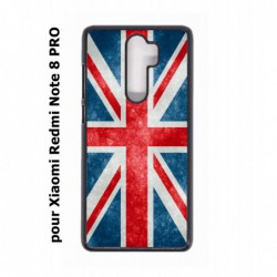 Coque noire pour Xiaomi Redmi Note 8 PRO Drapeau Royaume uni - United Kingdom Flag