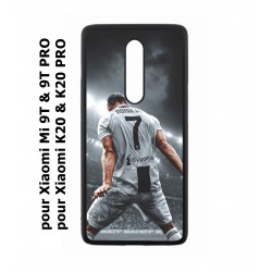 Coque noire pour Xiaomi Mi 9T - Mi 9T PRO - Redmi K20 - K20 PRO Cristiano Ronaldo Juventus Turin Football stade