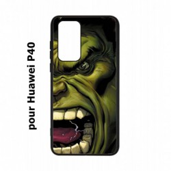 Coque noire pour Huawei P40 Monstre Vert Hulk Hurlant