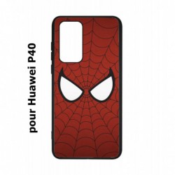 Coque noire pour Huawei P40 les yeux de Spiderman - Spiderman Eyes - toile Spiderman