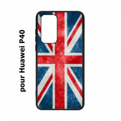 Coque noire pour Huawei P40 Drapeau Royaume uni - United Kingdom Flag