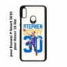 Coque noire pour Huawei P Smart 2019 Stephen Curry Basket NBA Golden State