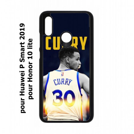 Coque noire pour Huawei P Smart 2019 Stephen Curry Golden State Warriors Basket 30