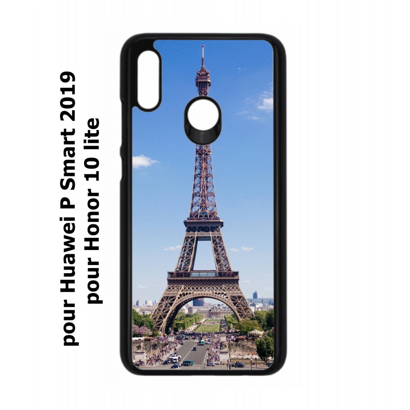 Coque noire pour Huawei P Smart 2019 Tour Eiffel Paris France