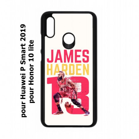 Coque noire pour Huawei P Smart 2019 star Basket James Harden 13 Rockets de Houston
