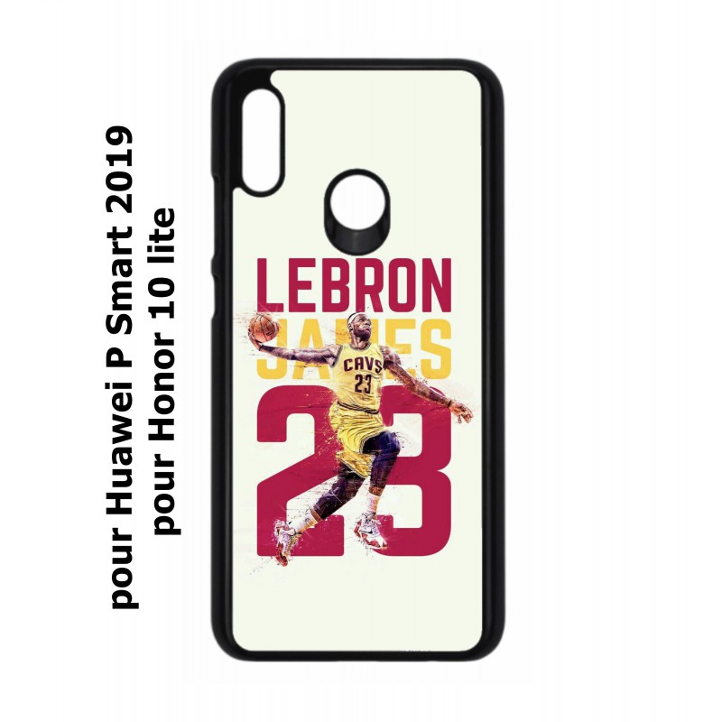 Coque noire pour Huawei P Smart 2019 star Basket Lebron James Cavaliers de Cleveland 23