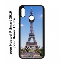 Coque noire pour Honor 10 Lite Tour Eiffel Paris France